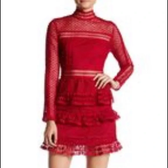 Romeo & Juliet couture lace dress Rugby color Large - Picture 1 of 13